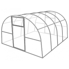 Каркас теплицы СТАНДАРТ  3х4м (шаг дуги 1м, труба 25*25)