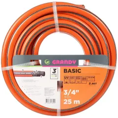 Шланг поливочный GRANDY BASIC 3/4, 25м армир 3-х сл (508341)