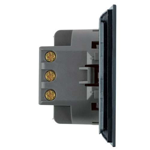 Переключатель 1-кл МИЯ перекрестный черный бархат RSW10-3110-05