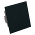Переключатель 1-кл МИЯ перекрестный черный бархат RSW10-3110-05
