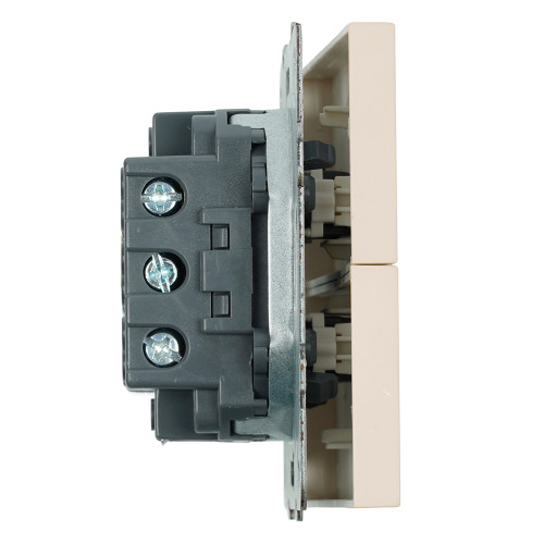 Переключатель 2-кл ЭМИЛИ кашемир RSW10-5107-08