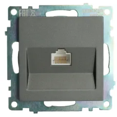 Розетка PC Катрин графит GLS00-7107-06