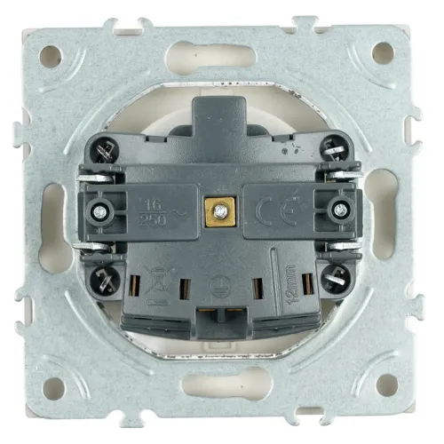 Розетка 2P+E ЭМИЛИ защ.шторки с крышкой кашемир RST16-5112-08
