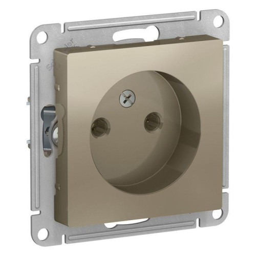 Розетка 2P AtlasDesign шампань SchE ATN000541