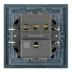 Выключатель 3-кл МИЯ черный бархат RSW10-3108-05