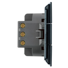 Выключатель 3-кл МИЯ черный бархат RSW10-3108-05