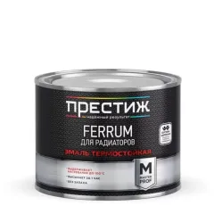 Эмаль для радиаторов ПРЕСТИЖ акриловая белая без запаха 0,4 кг