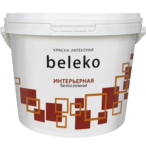 Краска в/д BelEcoLine Интерьерная моющаяся (Белая) 3кг