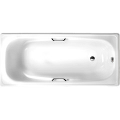 Ванна стальная WHITE WAVE Italica 170х75х38см с подлокотниками, ножками