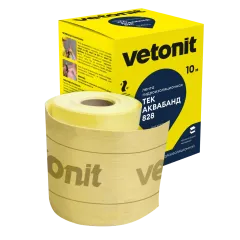Лента гидроизоляционная VETONIT Tec 828 ДБ 75 эластичная 10м/рол