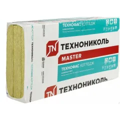 Утеплитель мин/ват ТЕХНОНИКОЛЬ ТЕХНОФАС КОТТЕДЖ 1200х600х100 (3шт, 2,16м2)