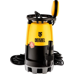Насос дренажный DENZEL DP-900S, 900 Вт, напор 9 м, 18000 л/ч (97269)