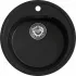 Мойка комп. MIXLINE МЛ-ГМ11 500х180мм, круглая ультра-черная, сифон