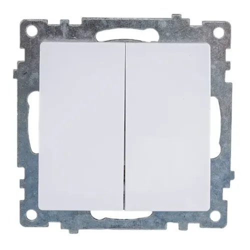 Выключатель 2-кл Катрин белый GLS10-7104-01