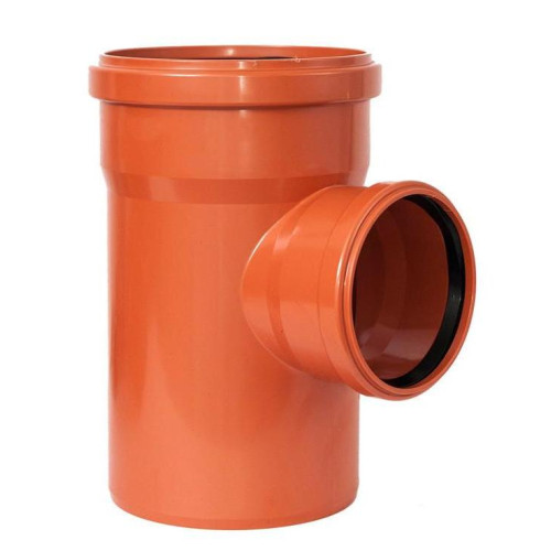 Тройник кан. наружный РТП ф 160/110х90° РЫЖИЙ