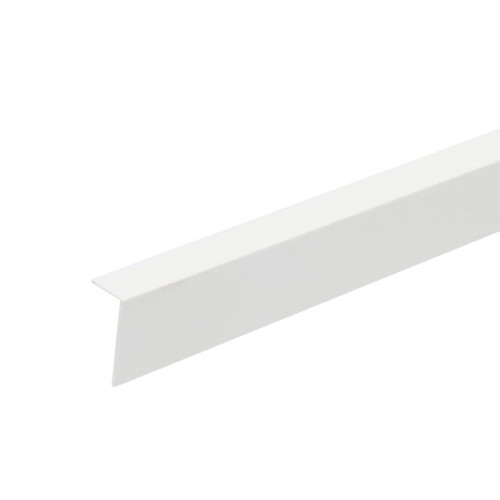 Угол ПВХ АЛЬТА Арочный белый 20х12, 2,7м