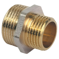 Ниппель-переходник латунный ф 1