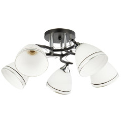 Светильник ЭкономСвет 13216/5BK CR WT