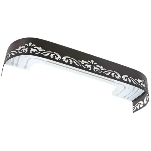 Карниз Ле-Гранд Лиана 2,4м (3ряд) фигурным багетом, венге (5)