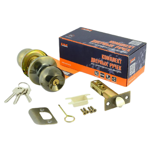 Защелка ISP ЗШ-05-Э (мат.никель) м/комн. Нора-М (12945)