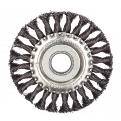 Щетка для УШМ FIT колесо,витая 125 мм (39103)