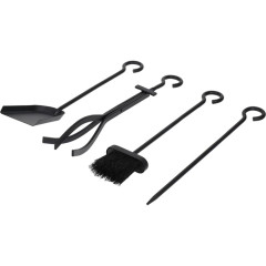 Набор для камина 4 предмета на подставке, 50х22х15см Печные штучки