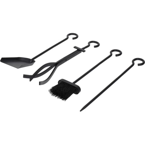 Набор для камина 4 предмета на подставке, 50х22х15см Печные штучки