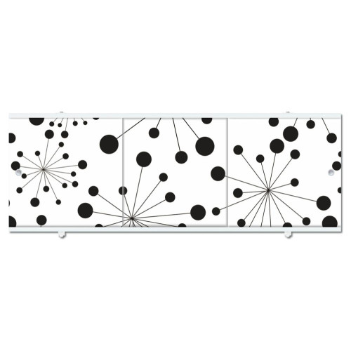 Экран для ванны МЕТАКАМ премиум А 1,5 м серый узор