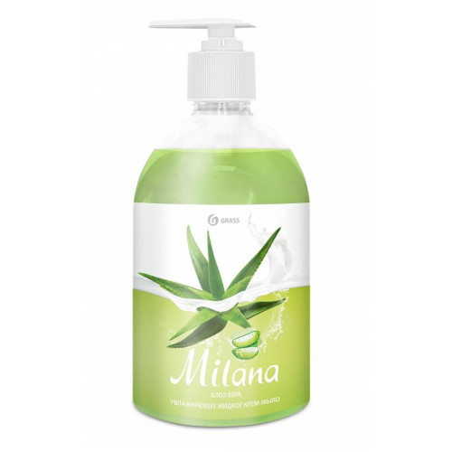 Жидкое крем-мыло MILANA алоэ вера с дозатором 500мл (49816)