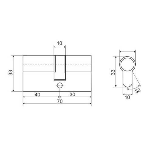 Мех. цилиндр VETTORE М70 Z GP (40*30) (18124)