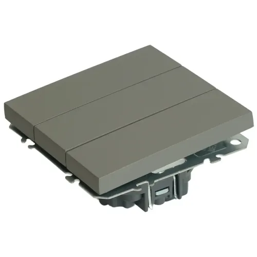 Выключатель 3-кл ЭМИЛИ платиново-серый RSW10-5108-10