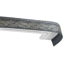 Карниз Ле-Гранд Прима 2,0м (3ряд) графит с поворотами (3)