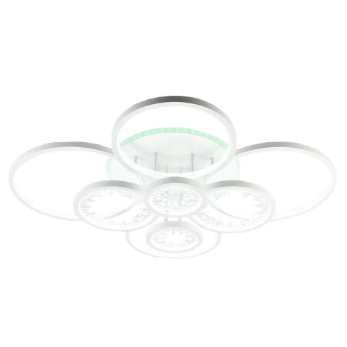 Светильник Люмис DK06060B/8 PR WH 256W+11W LED RGB 3000-6500K d930 ПДУ диммер, белый