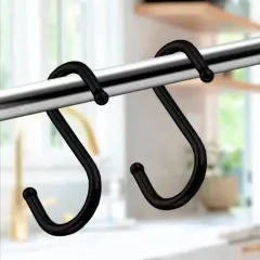 |Крючок для рейлинга TRODOS одинарный, 5 шт, черный, АЕ-414, 101351 (471582)