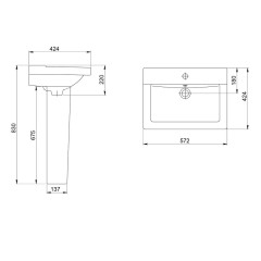 Умывальник SANTERI 