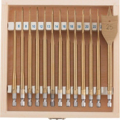 Набор сверл по дереву MATRIX перовых 13 шт (70442)