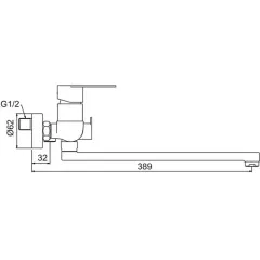 Смеситель для ванны FRAP F22806