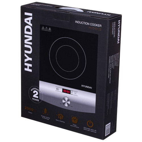 Эл. плита индукционная HYUNDAI HYC-0102 серебристый/черный