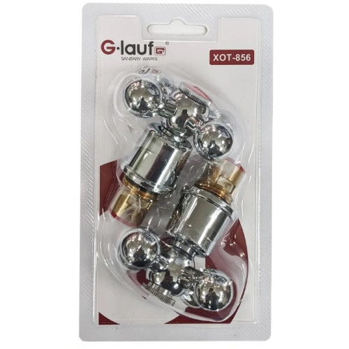 Ручка для смесителя с кран-буксой G-LAUF XOT-856, 180° (2шт)