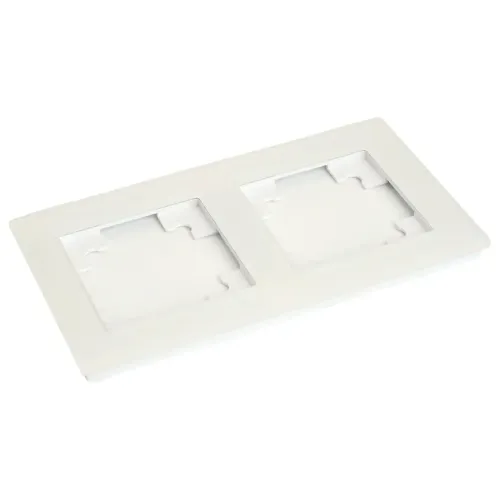 Рамка 2-пост Катрин стекло белый матовый GFR00-7002-01М