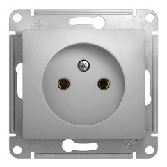 Розетка 2P GLOSSA алюм. GSL000341