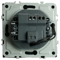 Выключатель 1-кл ЭМИЛИ с подсветкой черный RSW10-5101-05