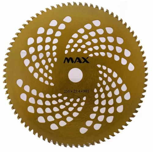 Диск для триммера MAX B0229L 255х25.4х80Т, 80 зубов с победитовыми напайками