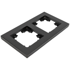 Рамка 2-пост UNIVersal Афина графит A0044-Gr