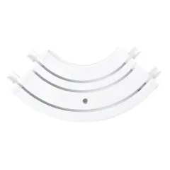 Эркер внутренний произвольный ПВХ для карниза Ле-Гранд (трёхрядный)