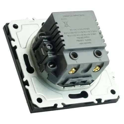 Розетка PC+Type A+C 20W ЭМИЛИ черный RST10-5115-05