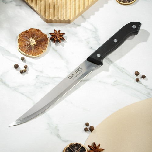 Нож кухонный Daniks Классик для мяса 20 см (YW-A111-SL)