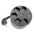 Удлинитель 5-мест. 2USB+С черный 2.5м STEKKER Comfort 49656