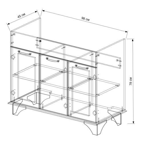 Тумба EVA GOLD 100 