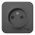 Розетка О/У 2P BLANCA антрацит SchE BLNRA000116